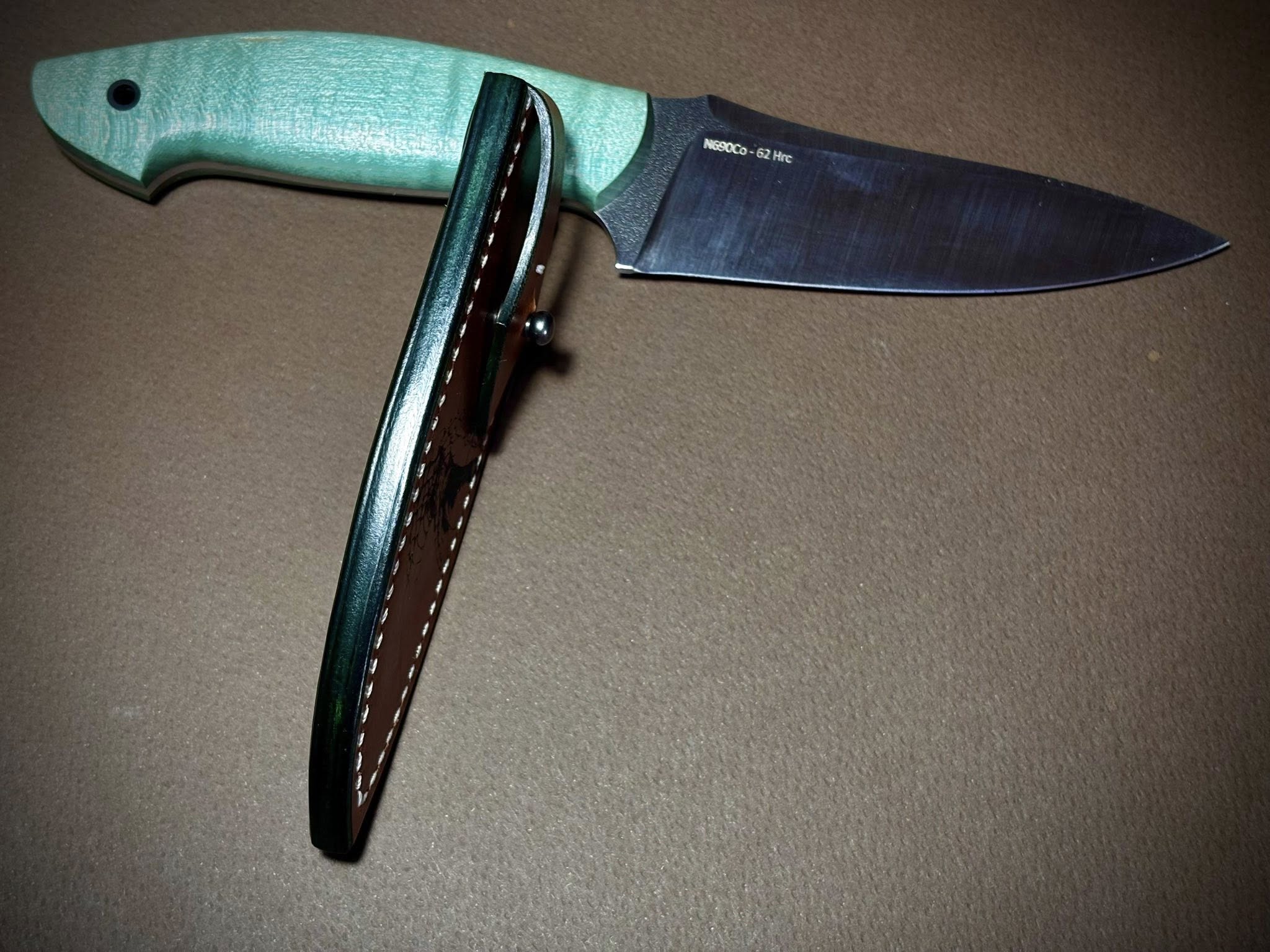 Toc de cuțit din piele naturală